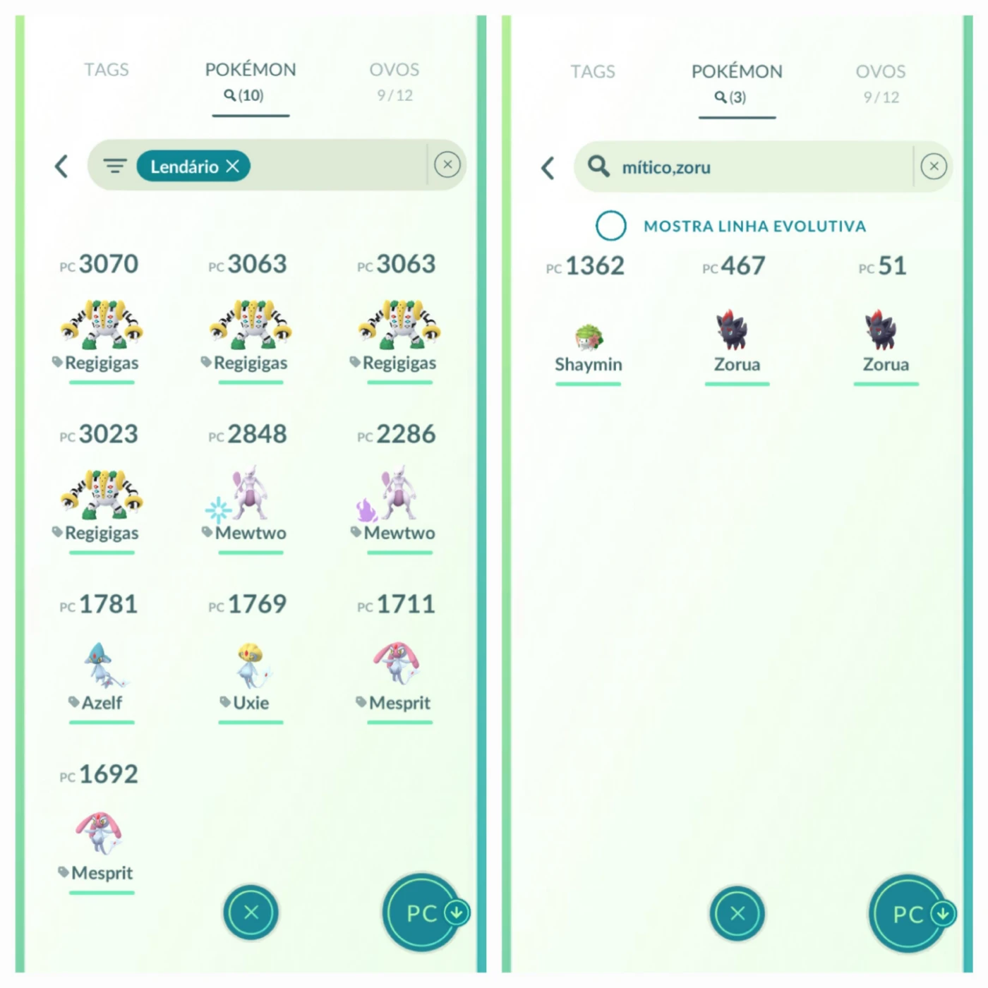 Conta Pokemon Go + Lendários + Brilhantes / Shiny - DFG