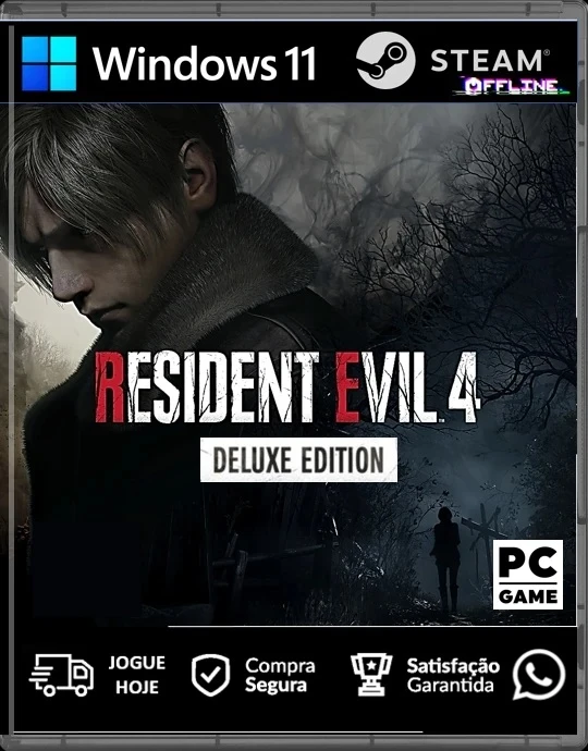 Resident Evil 4 Remake Deluxe Edition Pré-Venda Pc Steam Off - DFG