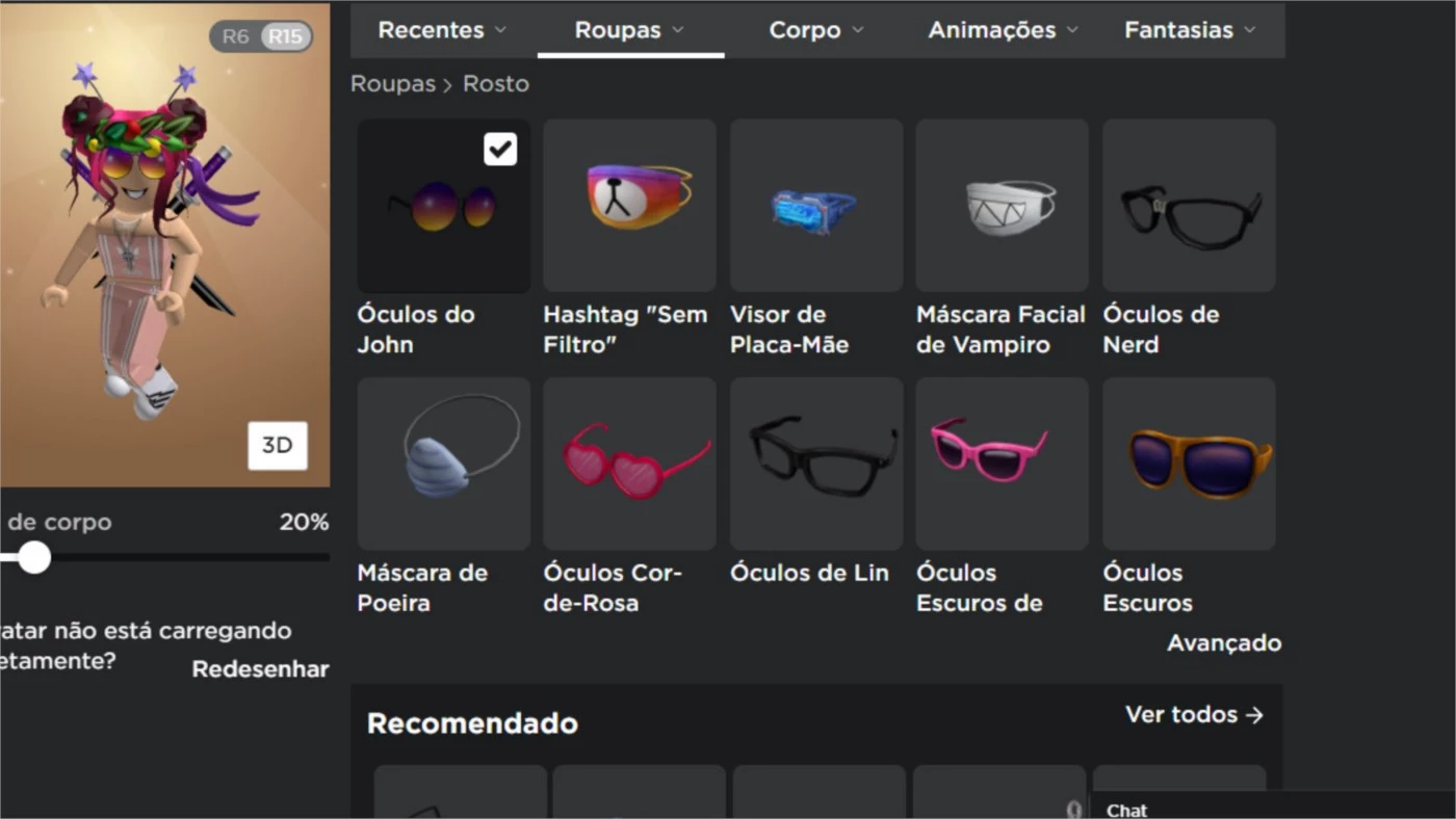 Vende-Se Conta Femenina de Roblox