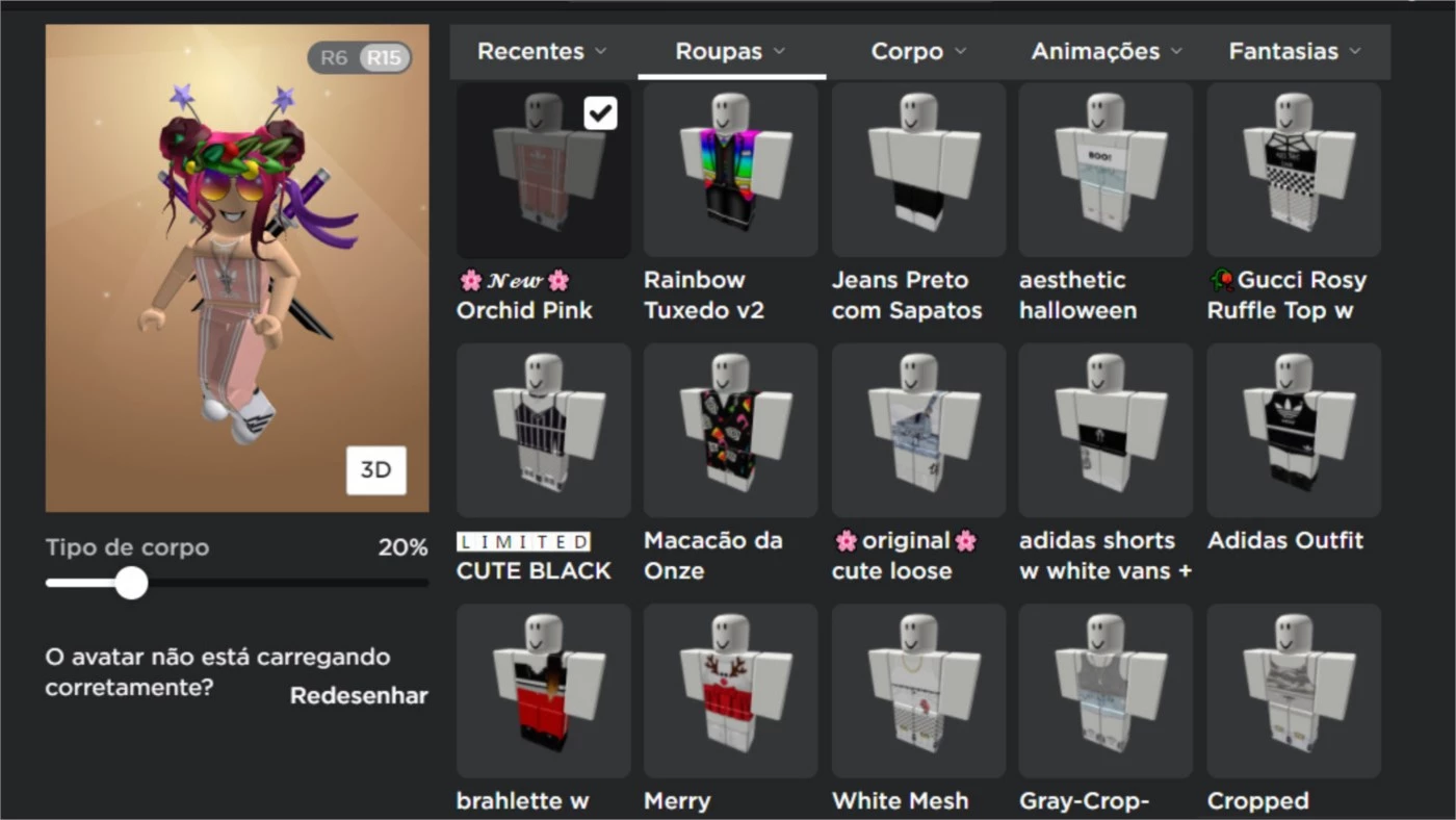 Desapego Games - Roblox > Conta feminina