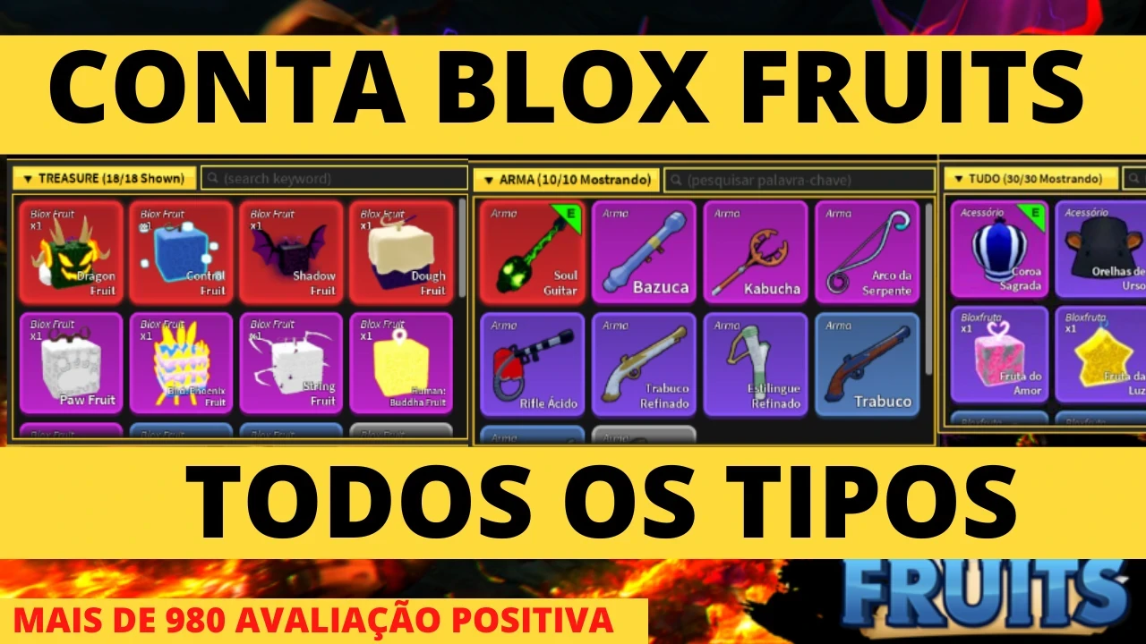 Conta Blox Fruits Level Max Com Chance De Fruta Mítica - Roblox - DFG