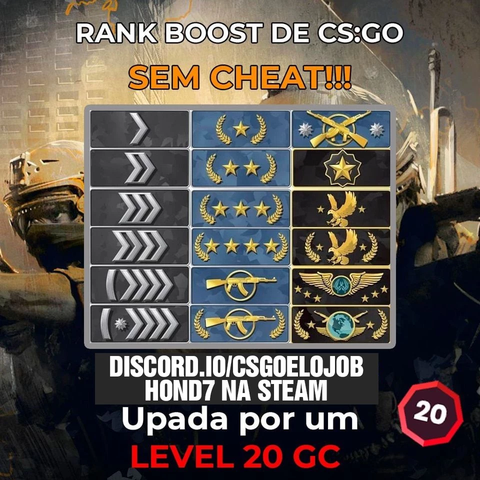 Boost De Patente Cs:Go Até Águia 2 - Counter Strike - DFG