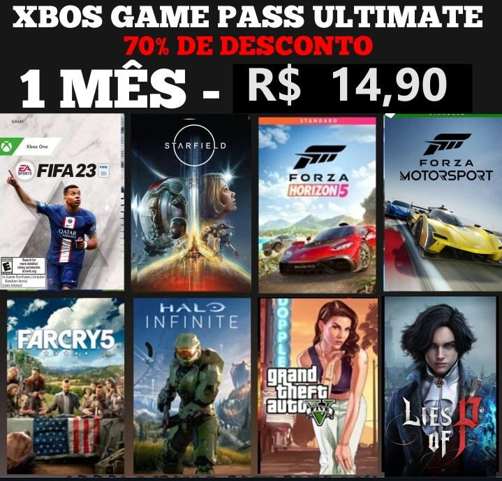 Xbox Game Pass Ultimate 1 Mês Promoção - Assinaturas E Premium - DFG