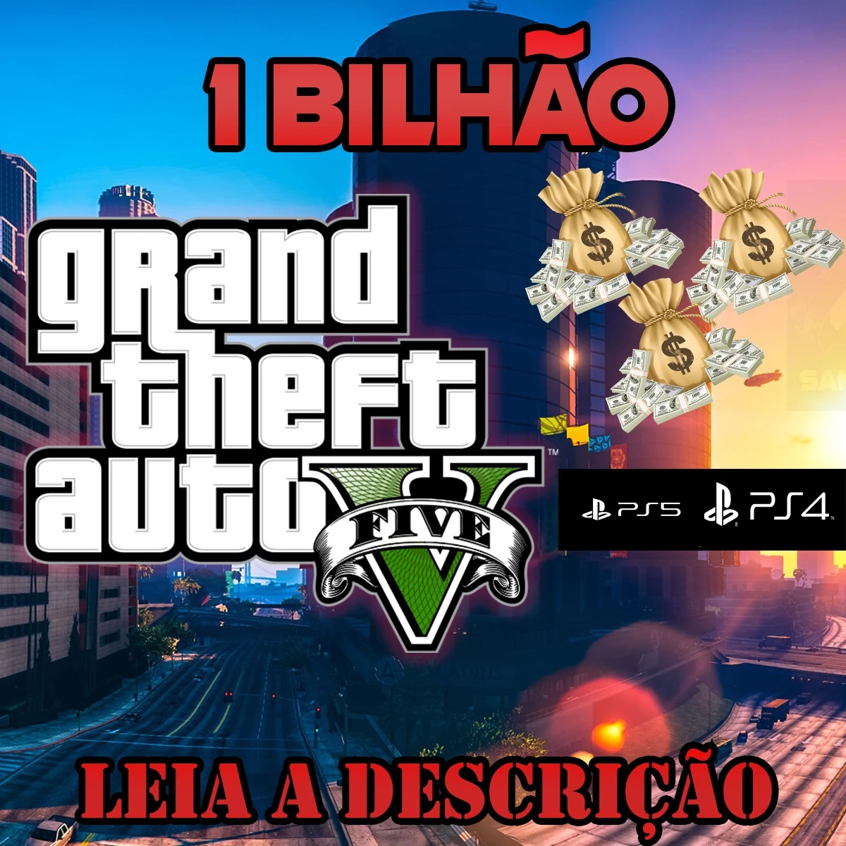 Gta V Online Ps4 E Ps5 - Dinheiro E Level $1Bilhão - DFG