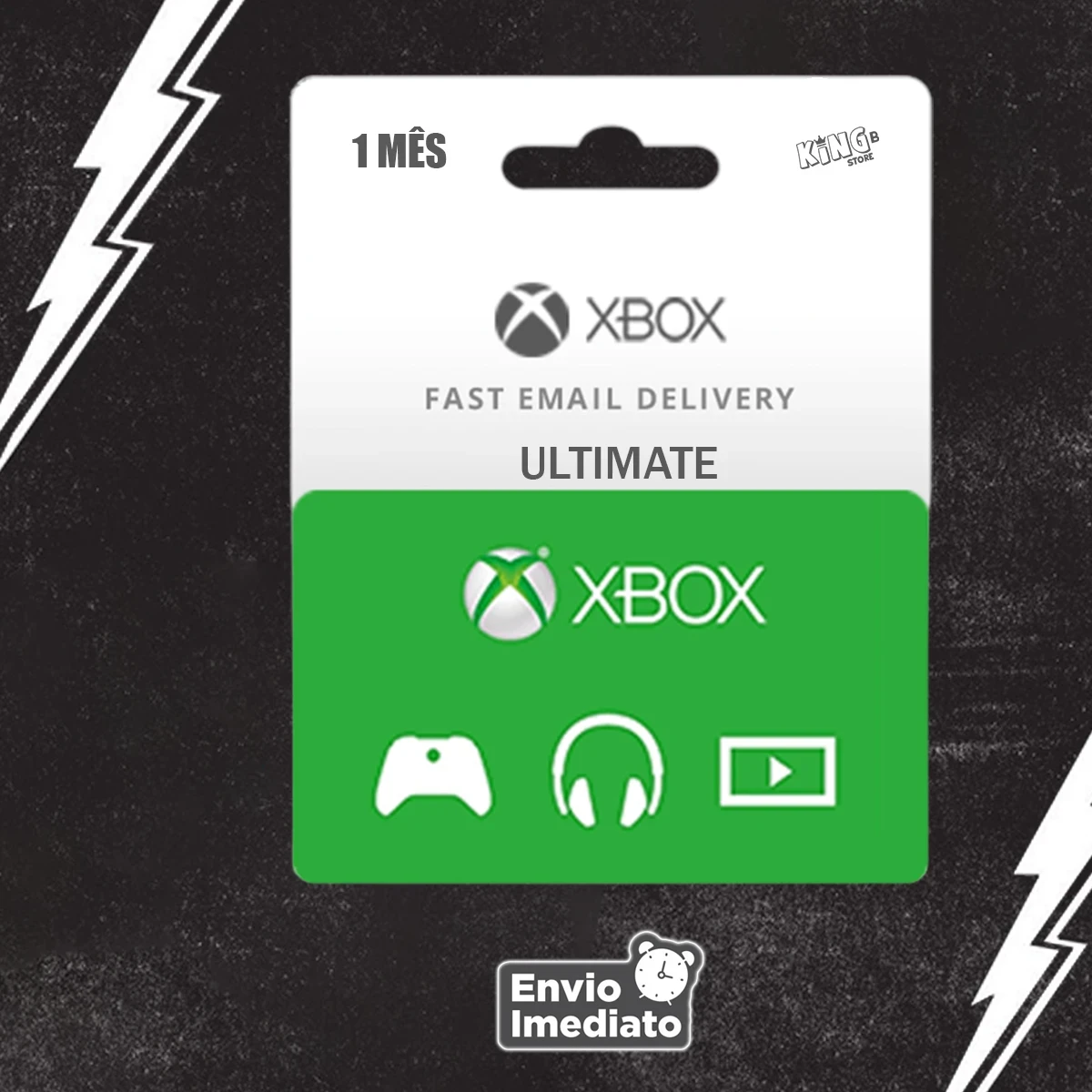 Xbox Game Pass Ultimate 1 Mês Código 25 Dígitos Gift Card