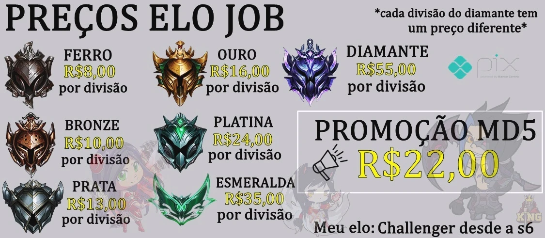 ELOJOB BRASIL, ELO JOB, ELO BOOST, COACH e DUO BOOST