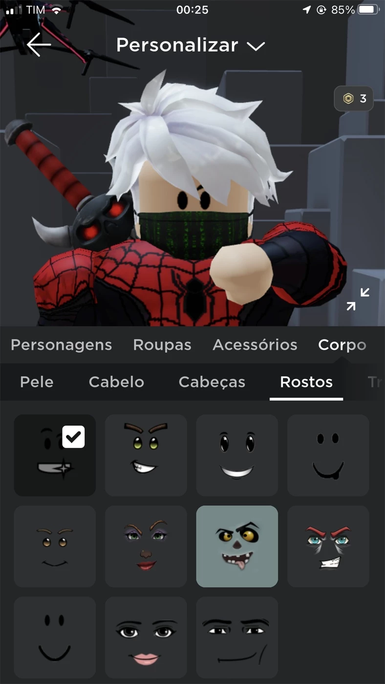 CONTA DE ROBLOX SUPER GEMADA ELA É - Roblox - Outros jogos Roblox