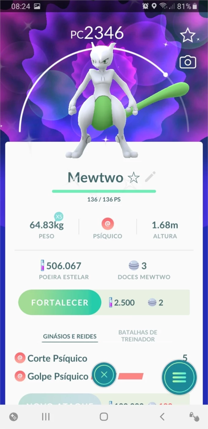 Mewtwo Shiny Pokemon Go - DFG