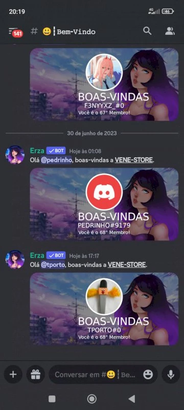 Loja Servidor Discord - Outros - DFG