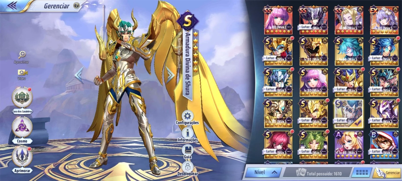 TIERLIST DOS PERSONAGENS QUE MAIS VALE A PENA APRIMORAR COM LIVROS E  MÍNIMOS - SAINT SEIYA AWAKENING 