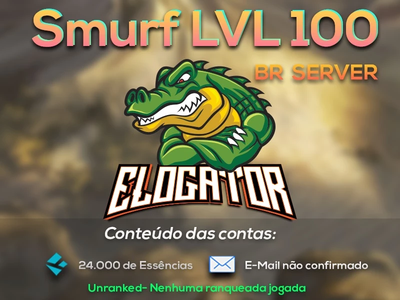 Eu vou upar sua conta smurf no LOL