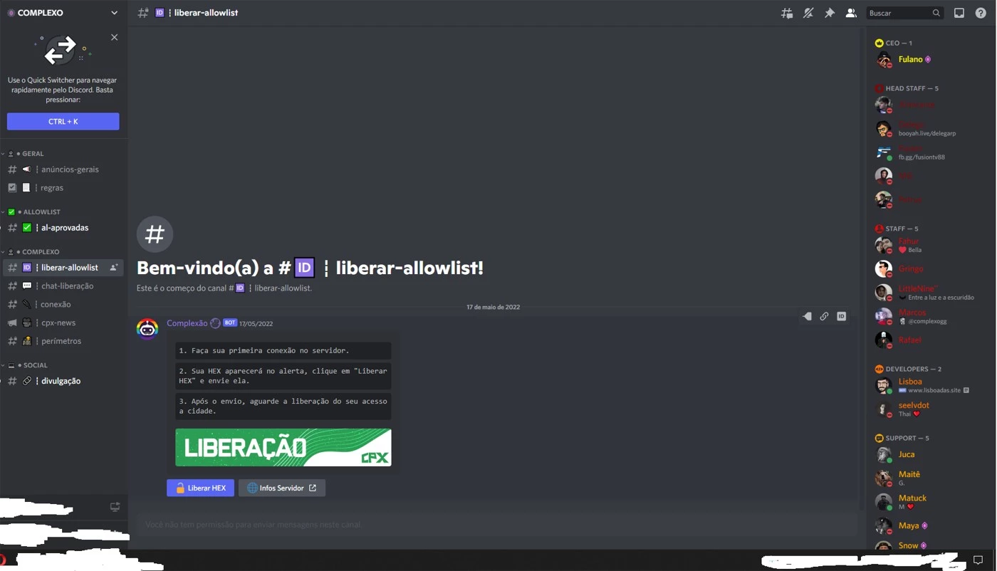 Mod para alterar status do discord no seu servidor GTA RP [MTA:SA