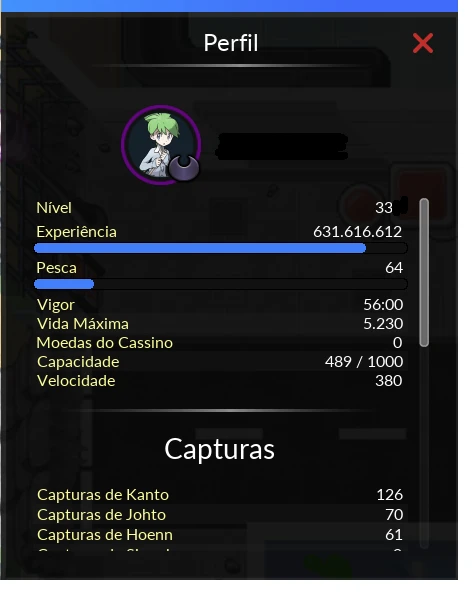 Vendo Conta (Pxg) - Aurora Malefic 230+ Com 50Kk Em Pokes - Pokexgames - DFG