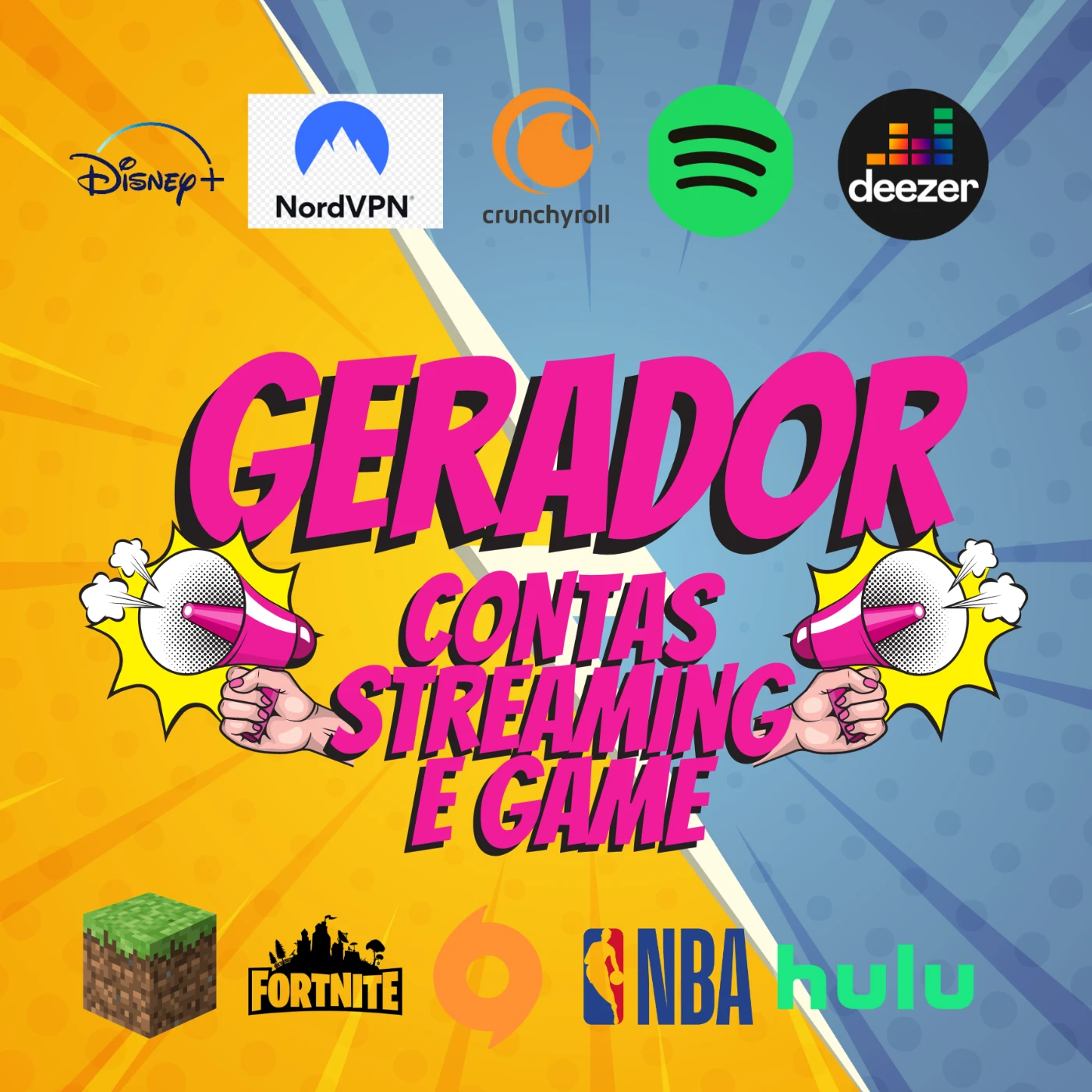 Gerador de nomes para jogos (Fortnite, Free Fire, PUBG,) - Liga