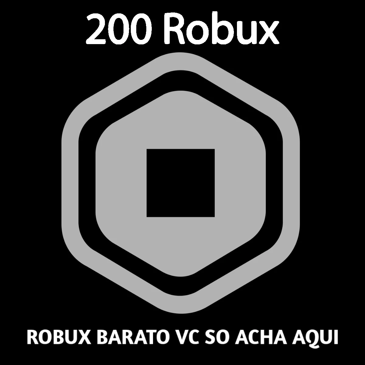 Roblox: 200 Robux - Muito Jogo