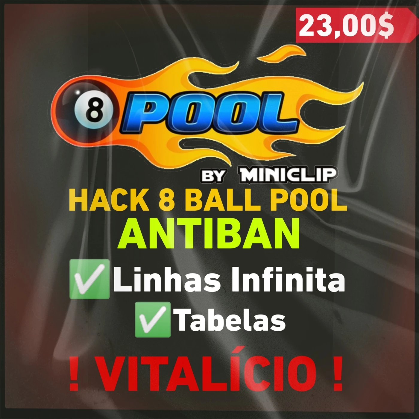 Hack 8 Ball Pool Linhas Infinitas Tabela - Outros - DFG