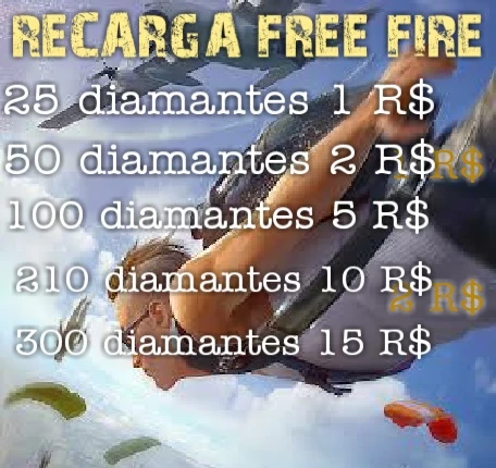 Recarga Free Fire R$ 50,00 - Gift Cards - DFG