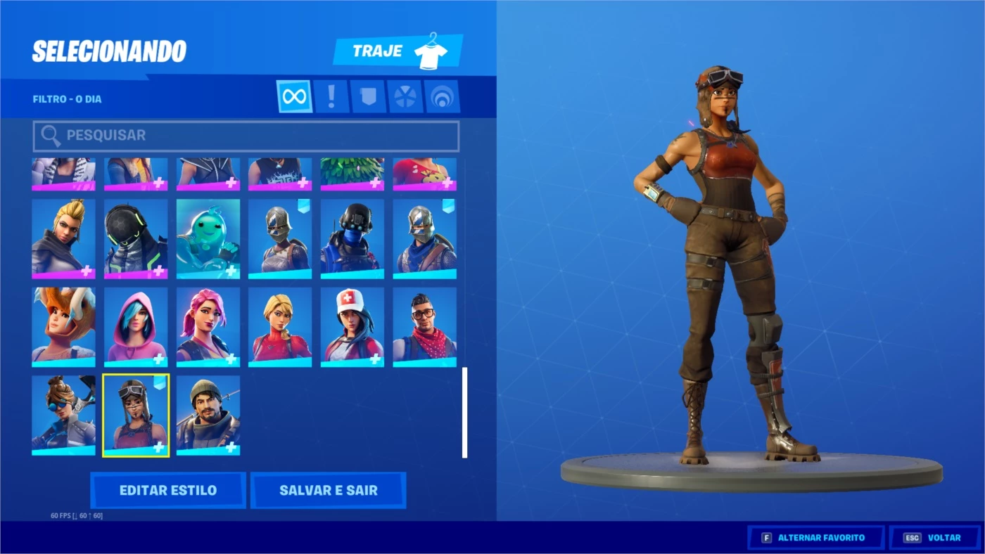 Fortnite | Conta Fortnite Renegade Raider +160