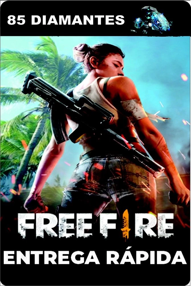 Recarga Free Fire 85 Diamantes + Bônus - Envio Digital 