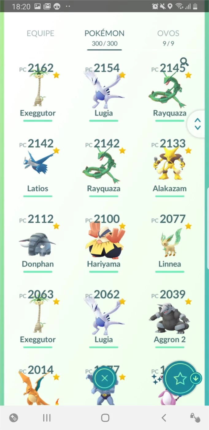 Conta Pokémon Go Lv 20 Com Pokémons Raros - Pokemon Go - DFG