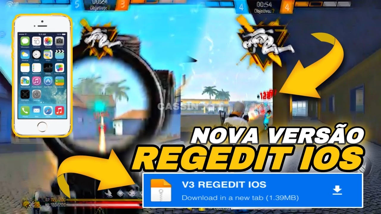 Regedit Free Fire - Ios/Iphone - Sem Risco De Ban - DFG