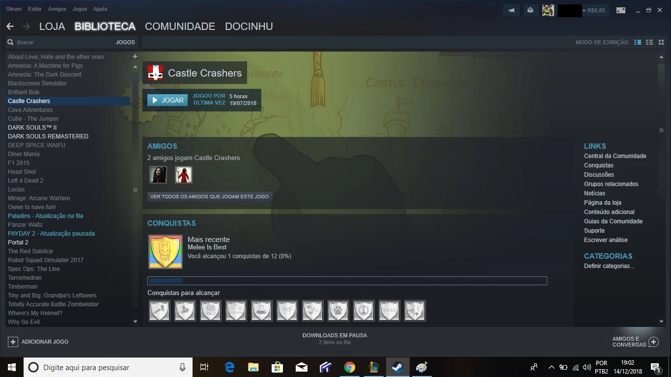 Vendo Conta Steam Com 55 Jogos - DFG