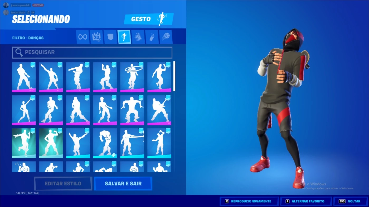 Conta Fortnite 93 Skins + Salve O Mundo Raio 106 (S3 Até S8) - DFG