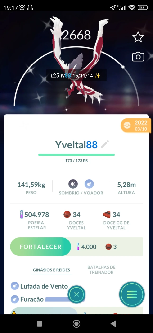 Vendo Pokémons Lendários Shiny - Pokemon Go - DFG