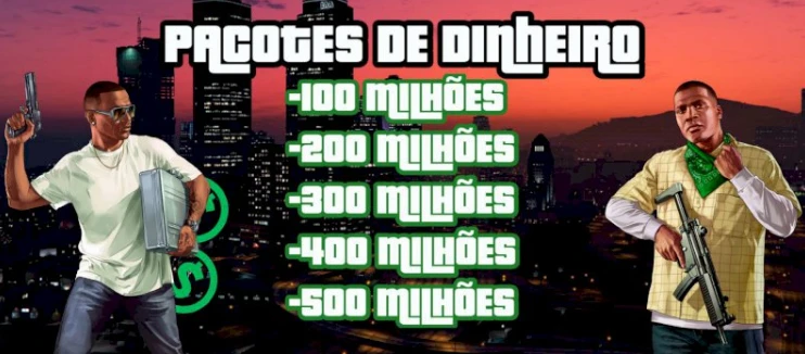 Pacotes De Dinheiro - Gta V - DFG