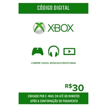 Microsoft Gift Card Xbox R$30 Reais - DFG