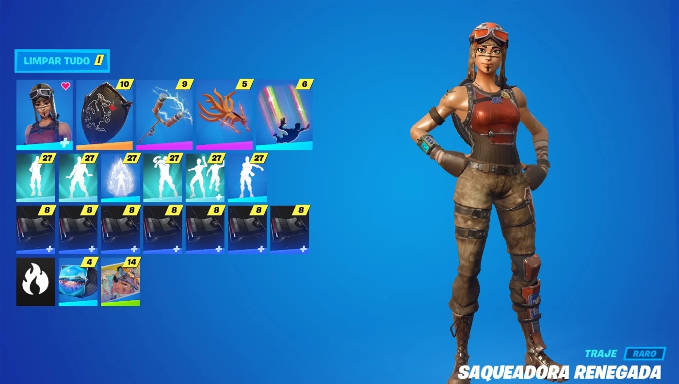 Conta Fortnite Renegade Raider +145 Skins E Muito Mais - DFG