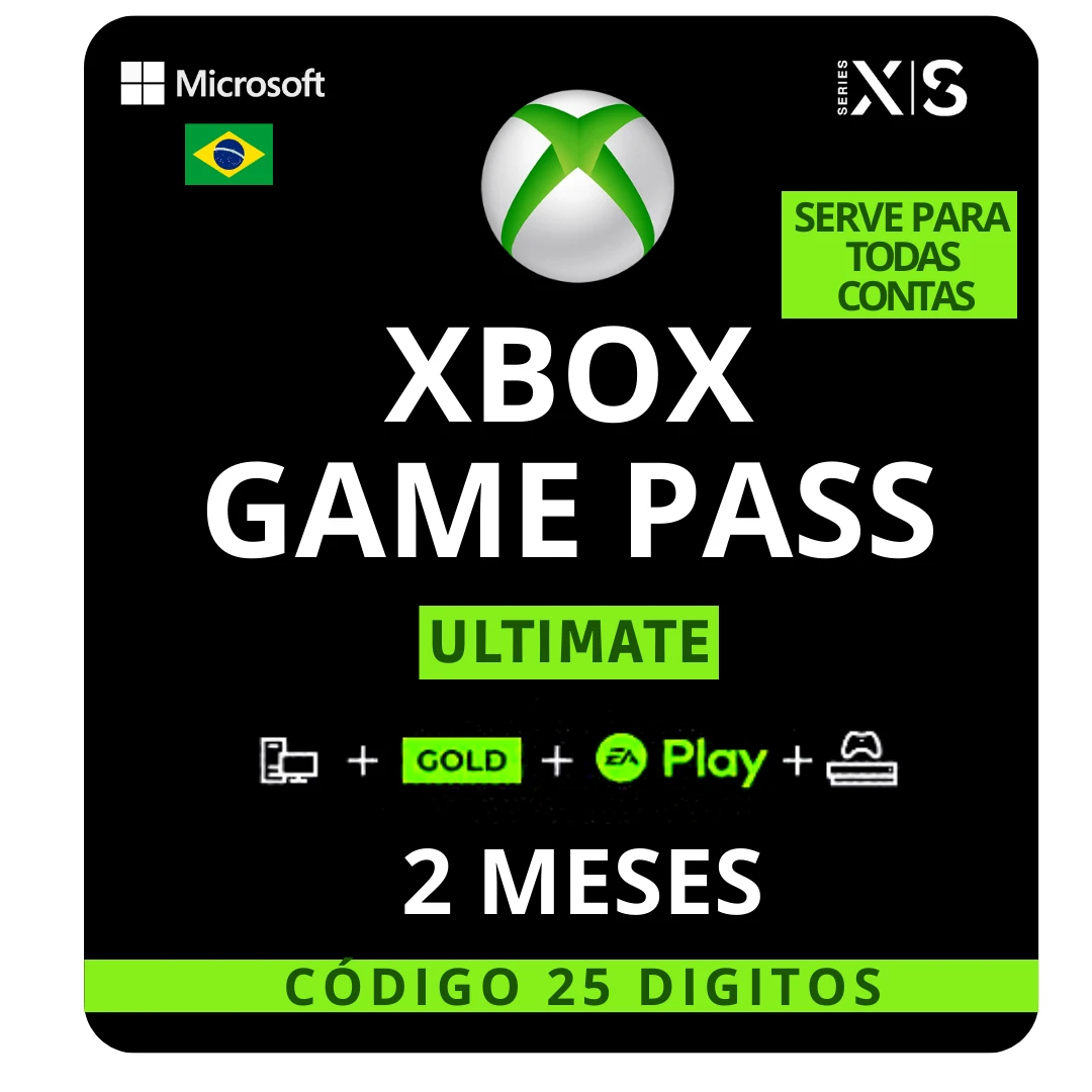 Xbox Game Pass Ultimate Codigo 25 Digitos 1 Mês - Assinaturas E Premium -  DFG