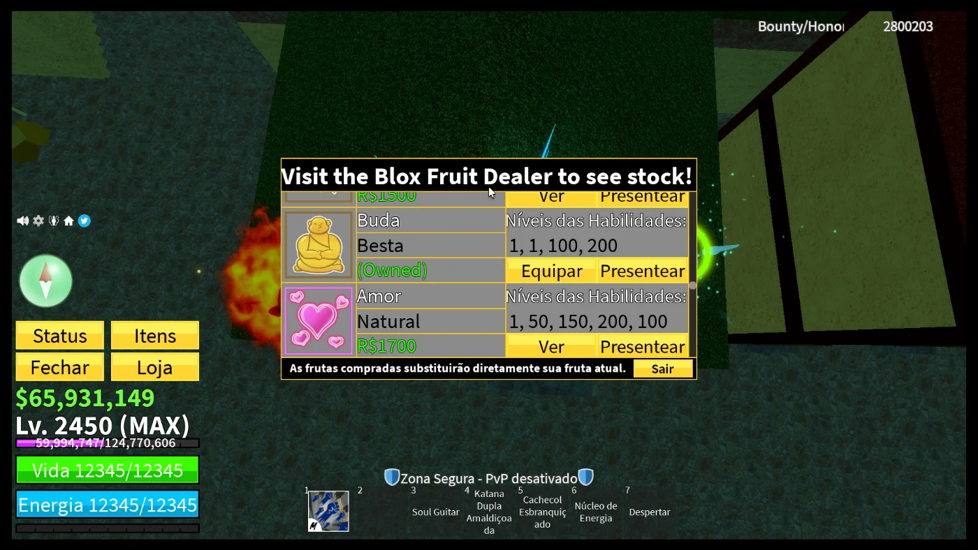 Conta Roblox: Conta Blox Fruits, Wistéria Entre Outros - DFG