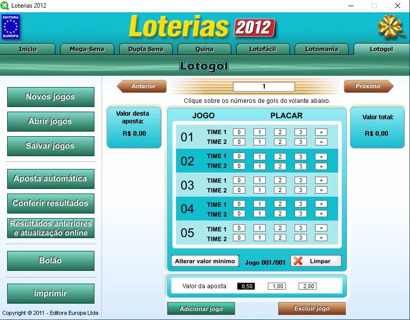 Programas para Loterias - Spolti