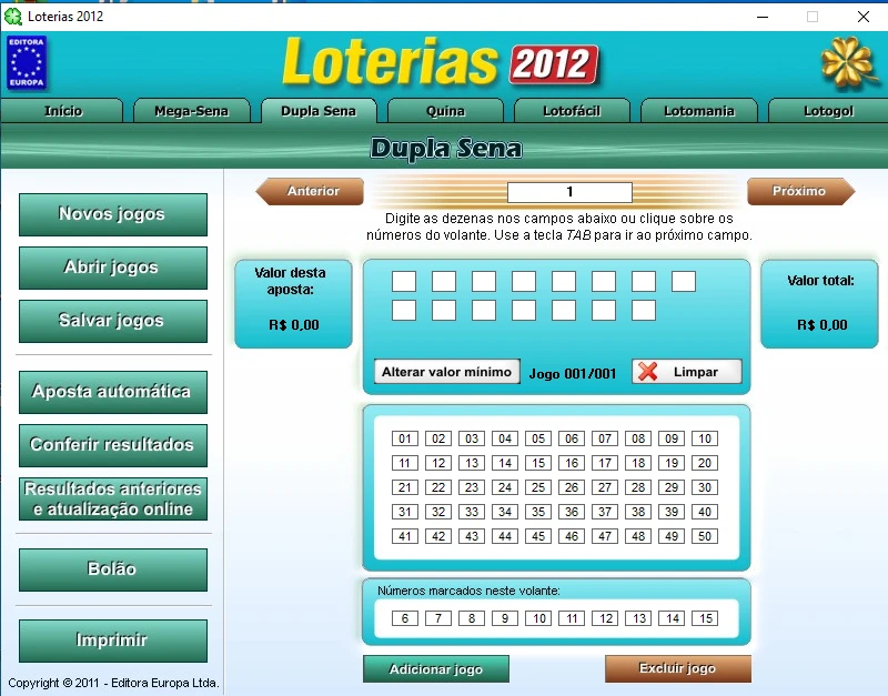 Programas para Loterias - Spolti