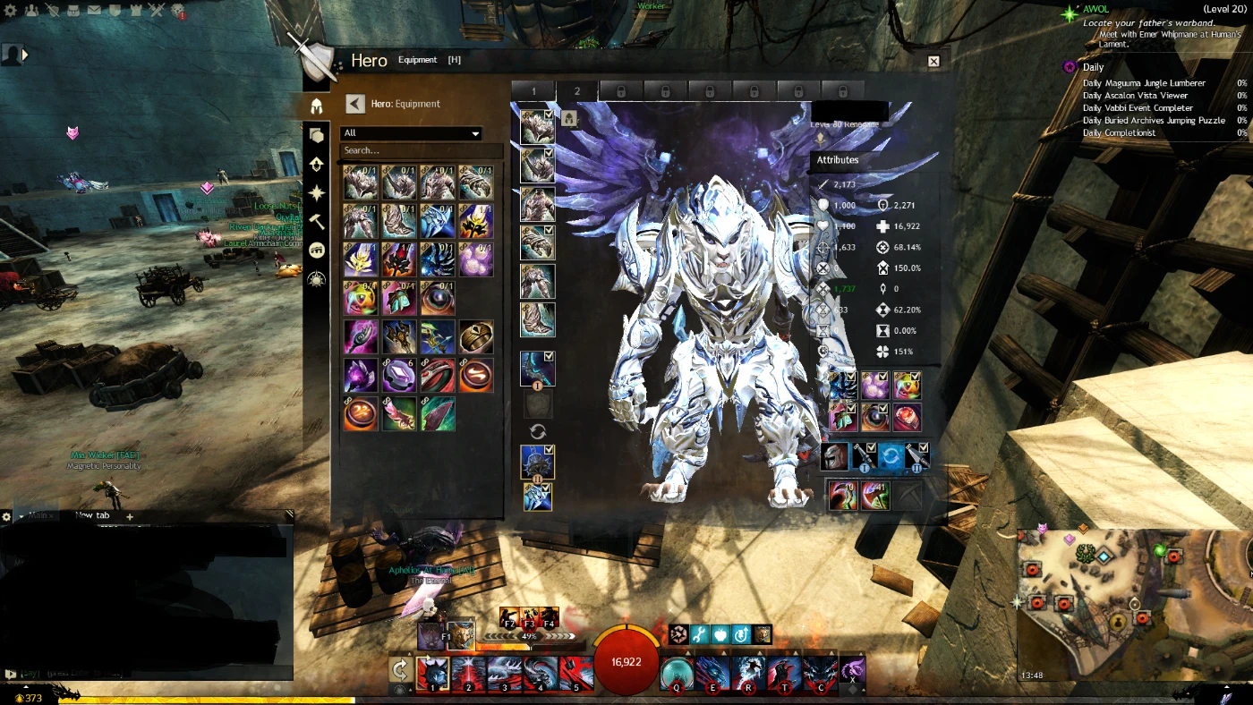 Conta Guild Wars 2 - Set Lendário Light E Heavy Todas Exps