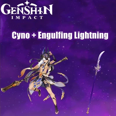 Conta Ar 27 Com Cyno + Arma Assinatura + Lança De Jade - Genshin Impact -  DFG
