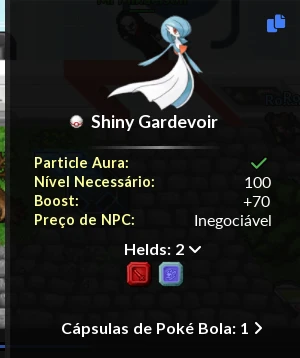 Vendo Shiny Voir+70 Attk 7 Ghost Premier No Steel - Pokexgames Pxg - DFG