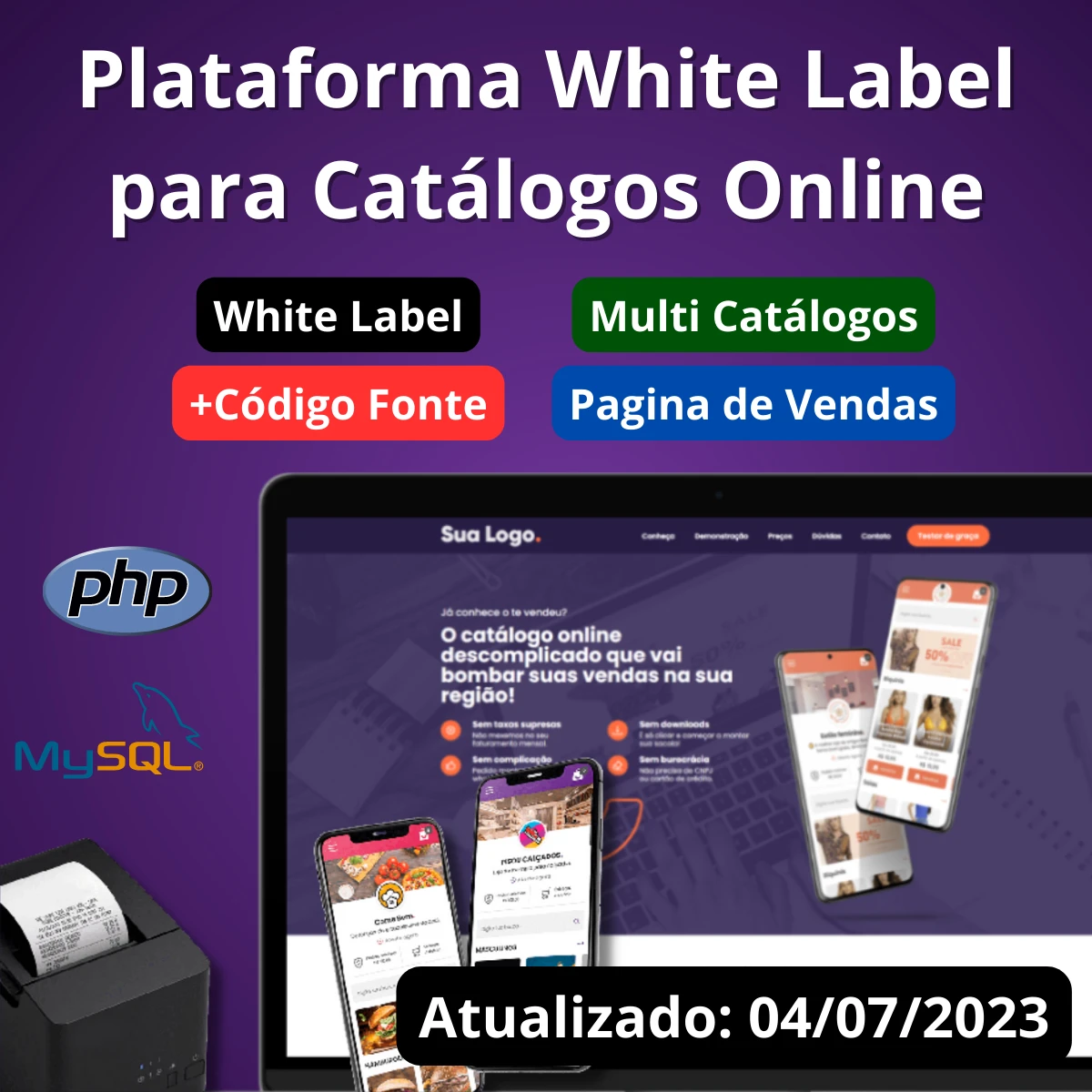 Plataforma Php Para Catálogos Online Multi Lojas White Label