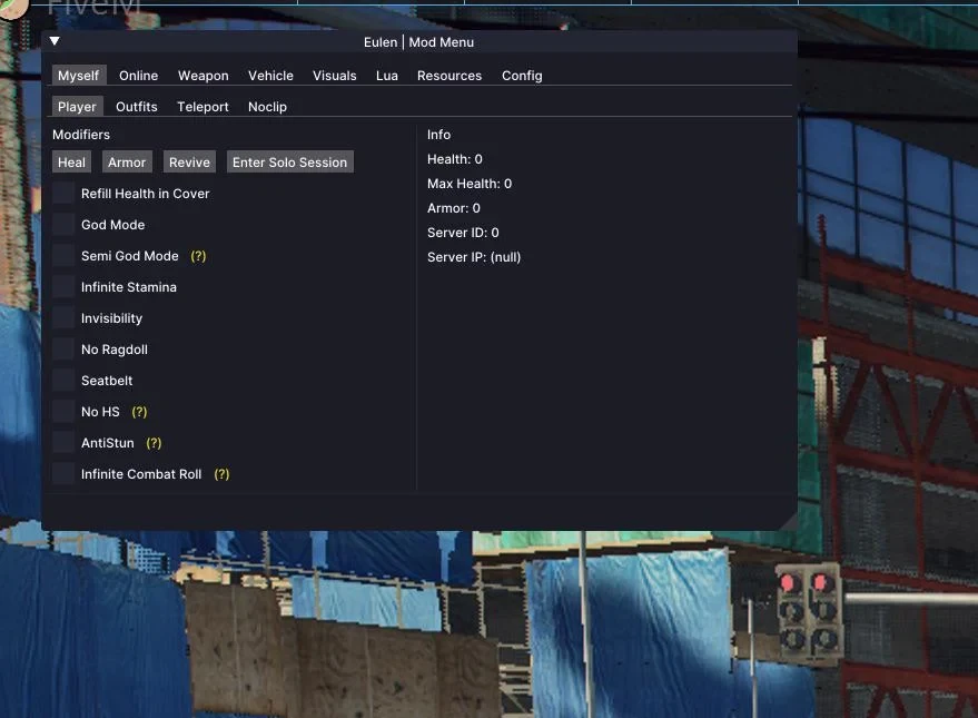 Redengine Lifetime - Melhor Modmenu Para Fivem - Gta - DFG