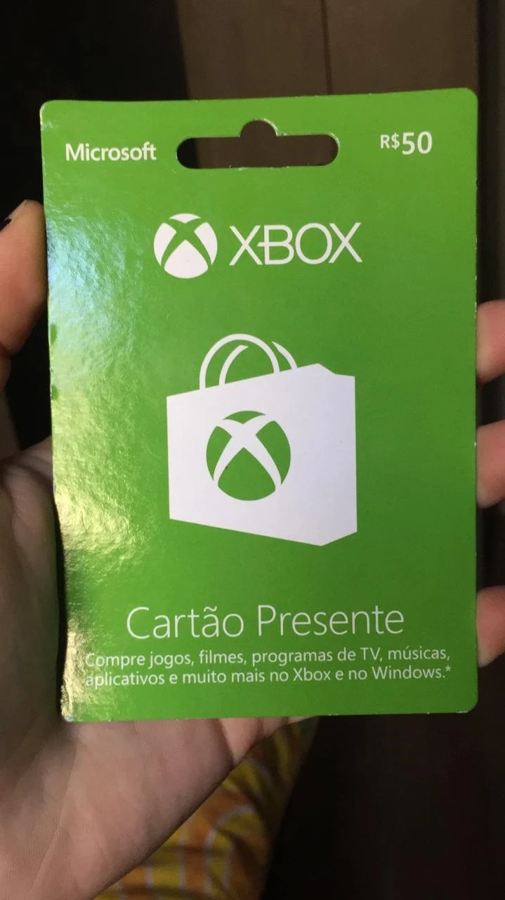 Gift Card Xbox: R$ 50,00 - Código Digital