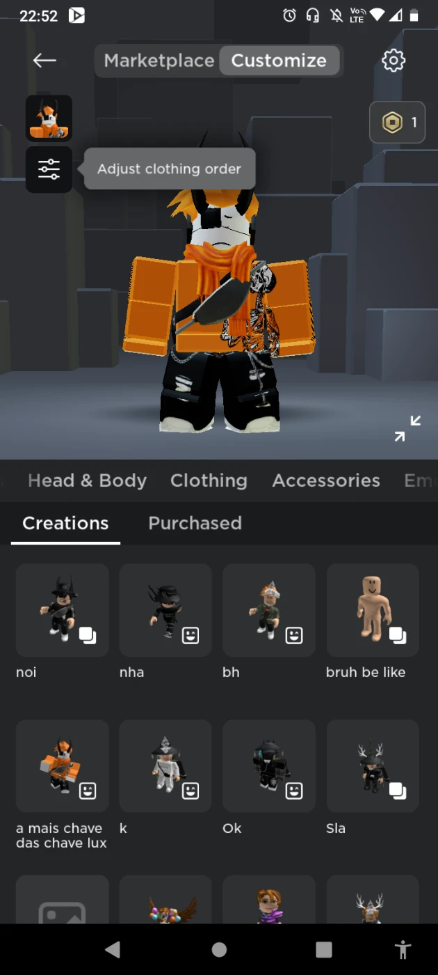 conta de roblox a venda