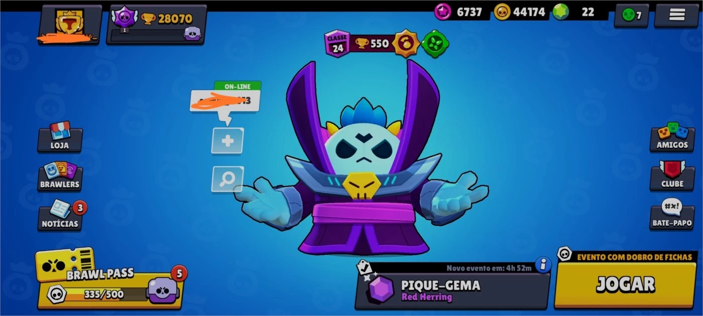 Conta Do Brawl Stars Completa, Com 72 Personagens E Varias S - DFG