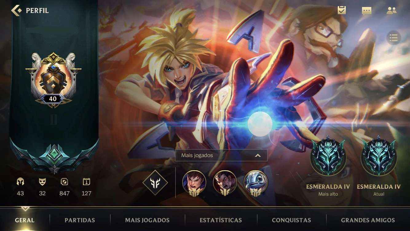 NOVO ELO ESMERALDA - LEAGUE OF LEGENDS 2023 