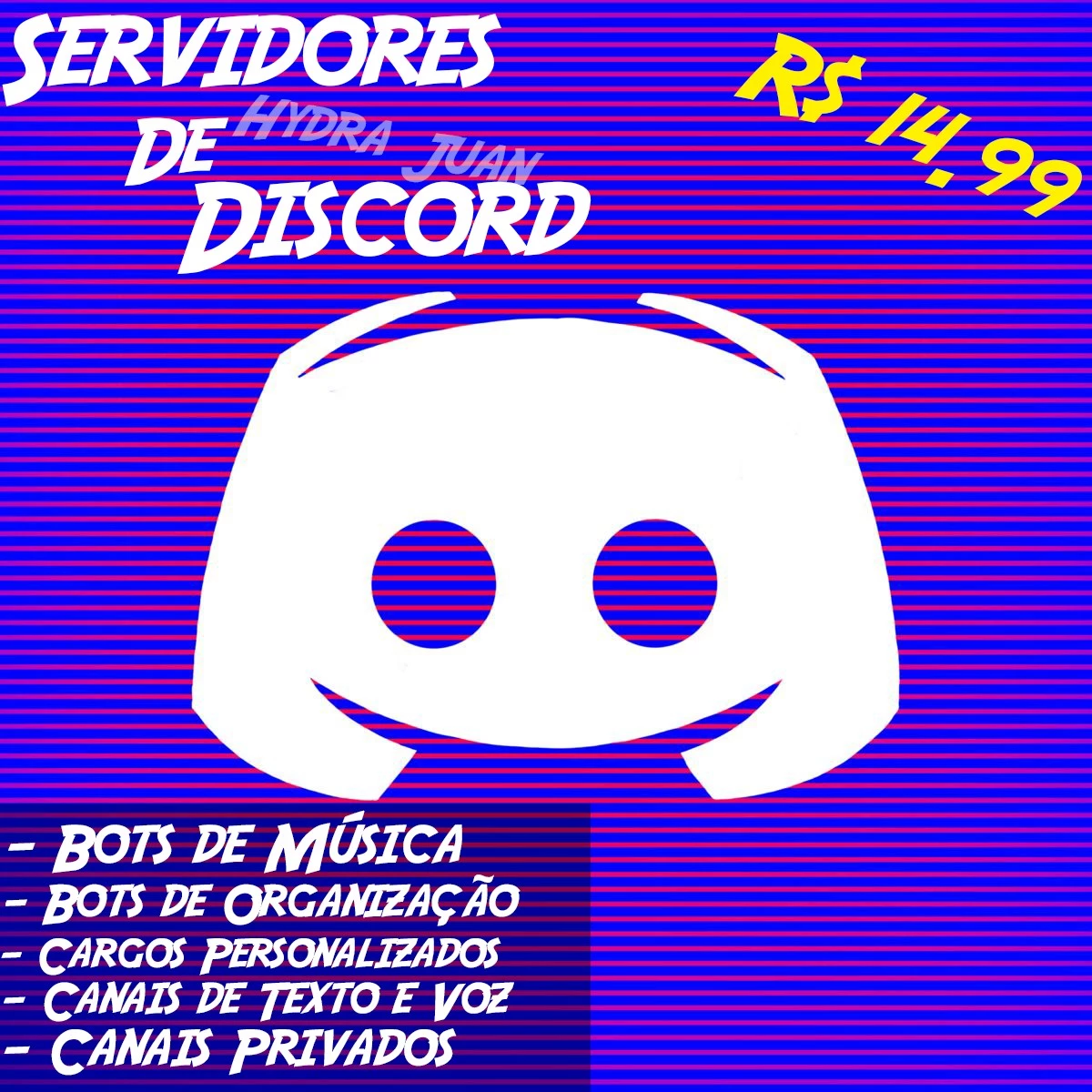 Eu vou criar um servidor profissional no discord.