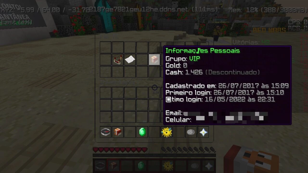 novo servidor de bedwars brasileiro pirata 