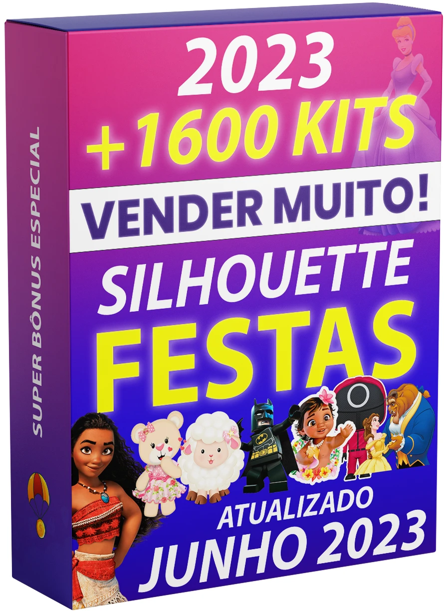 Kit 2022 Festa Prontas Corte Silhouette + 4 Kit da Sua Escol - Digital Services