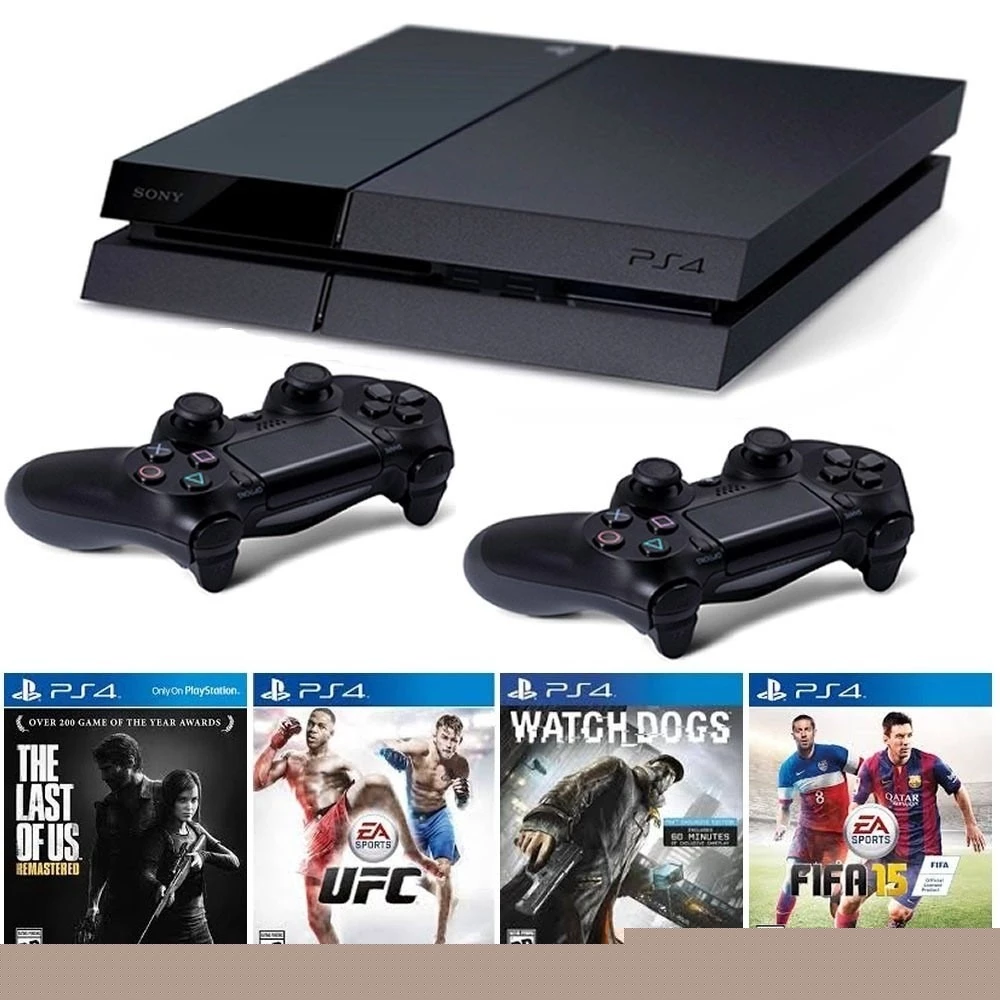 Ps4 Slim 1 Tb Dois Controles E 24 Jogos - Playstation - DFG