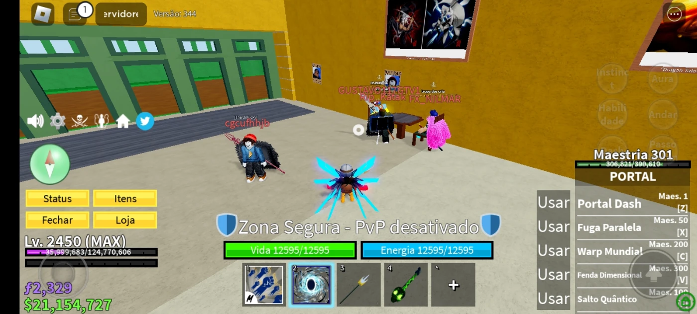 Roblox > Conta de blox fruits lvl max com yoru e todas frutas e armas  masterizadas