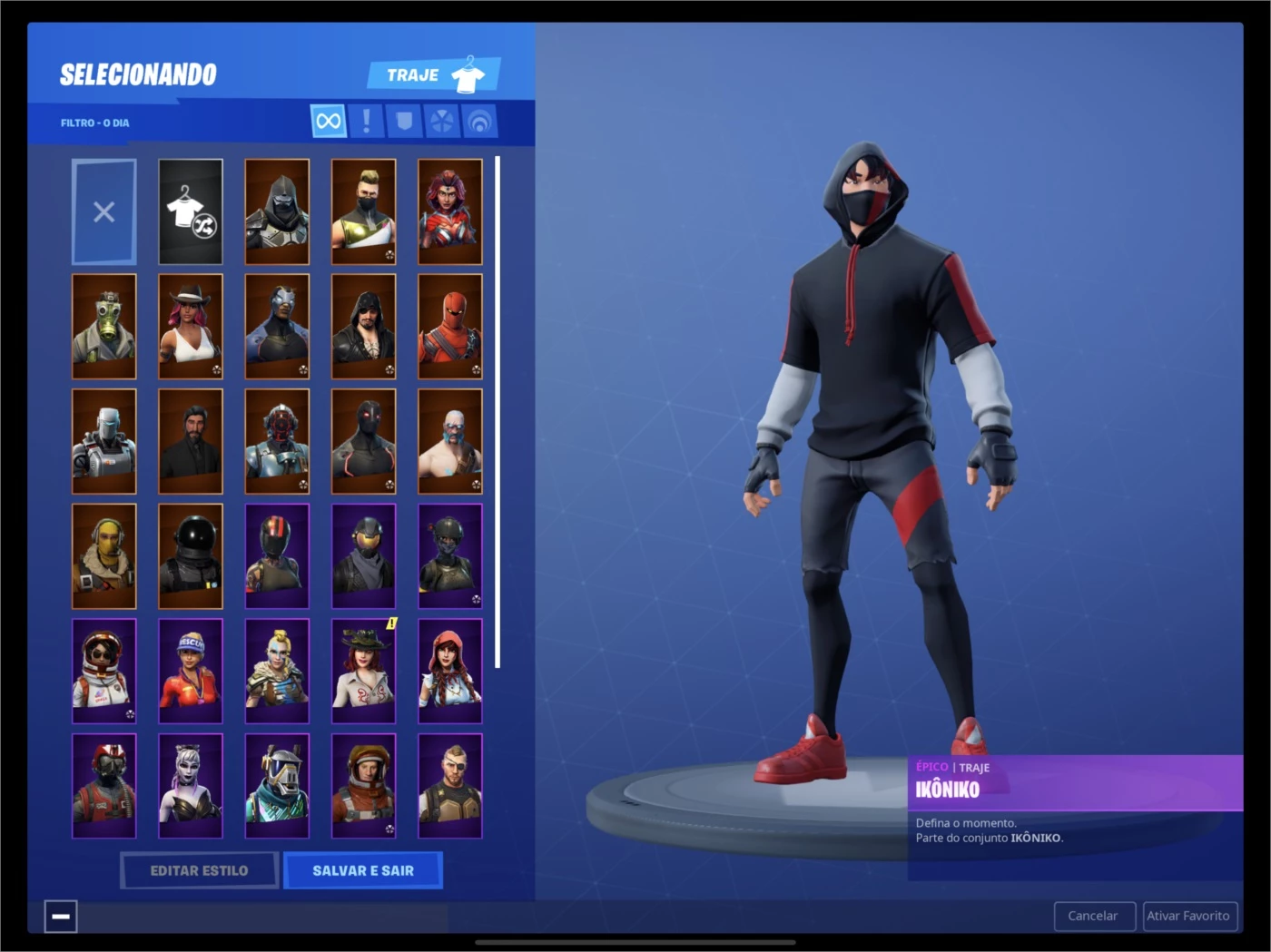 Fortnite | Conta fortnite com 190 skins (iconic